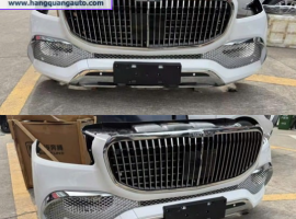 Bộ Đầu Trước GLS Maybach 2020 Gồm Cản Trước, Mặt Ca Lăng, Ốp Đèn Gầm